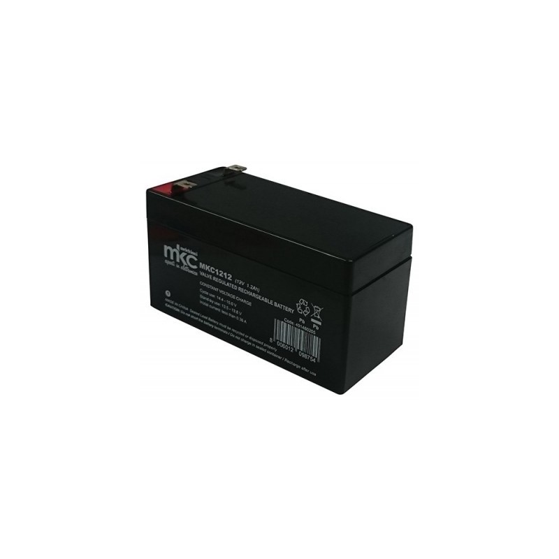 BATTERIA AL PIOMBO 1.2A TERMINALE FASTON 4.8MM MKC MKC1212