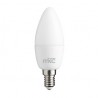 LAMPADINA LED 5,5W 220-240VCA E14 3000K LUCE BIANCA CALDA SCATOLA MKC LIGHT CANDELA