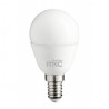 LAMPADINA LED 5,5W E14 220-240VCA 3000K LUCE BIANCA CALDA SCATOLA MKC LIGHT MINI SFERA
