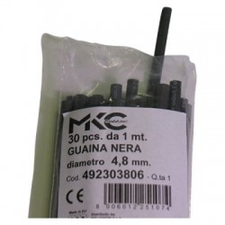 GUAINA NERO 4,8MM 1 MT MKC...