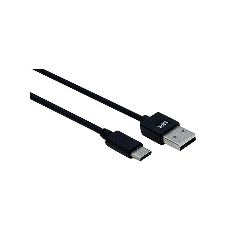 CAVO USB V.2.0 SPINA TIPO A - SPINA TIPO C, NERO, 1,0M, Velocità 480Mbp/s