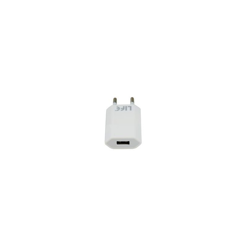 ALIMEN. SWITCH. USB 1A 5V ULTRA SLIM , 110240Vac Colore BIANCO, BLISTER