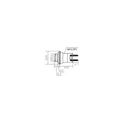 PULSANTE NERO 3A NORM. APERTO IN PVC