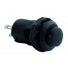 INTERRUTTORE A PULSANTE NERO.3A 125Vac ON-OFF STABILE IN PVC