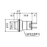 INTERRUTTORE A PULSANTE NERO.3A 125Vac ON-OFF STABILE IN PVC