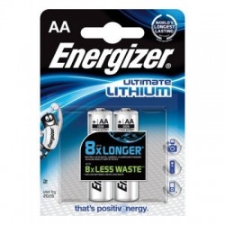 BATTERIA ULTIMATE LITIO ENERGIZER 2 PCS BLISTER AA