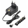 ALIMENTATORE SWITCHING UNIVERSALE 3/12VDC 600MAH 220-240VCA 50/60HZ CON N. 6 PLUG MKC POWER MKC-3N06GS