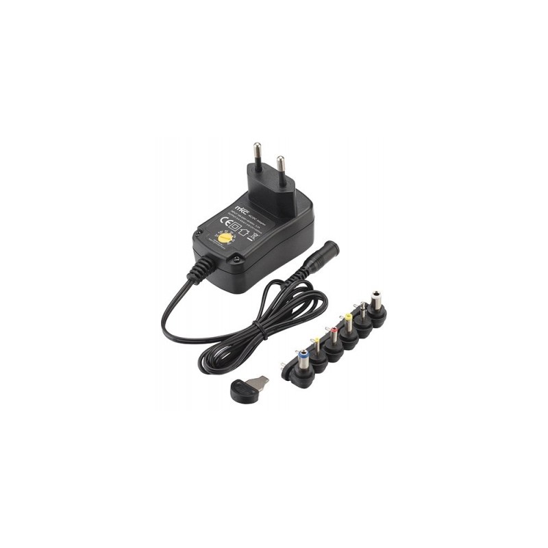 ALIMENTATORE SWITCHING UNIVERSALE 3/12VDC 1000MAH 220-240VCA 50/60HZ CON N. 6 PLUG MKC POWER MKC-3K10GS