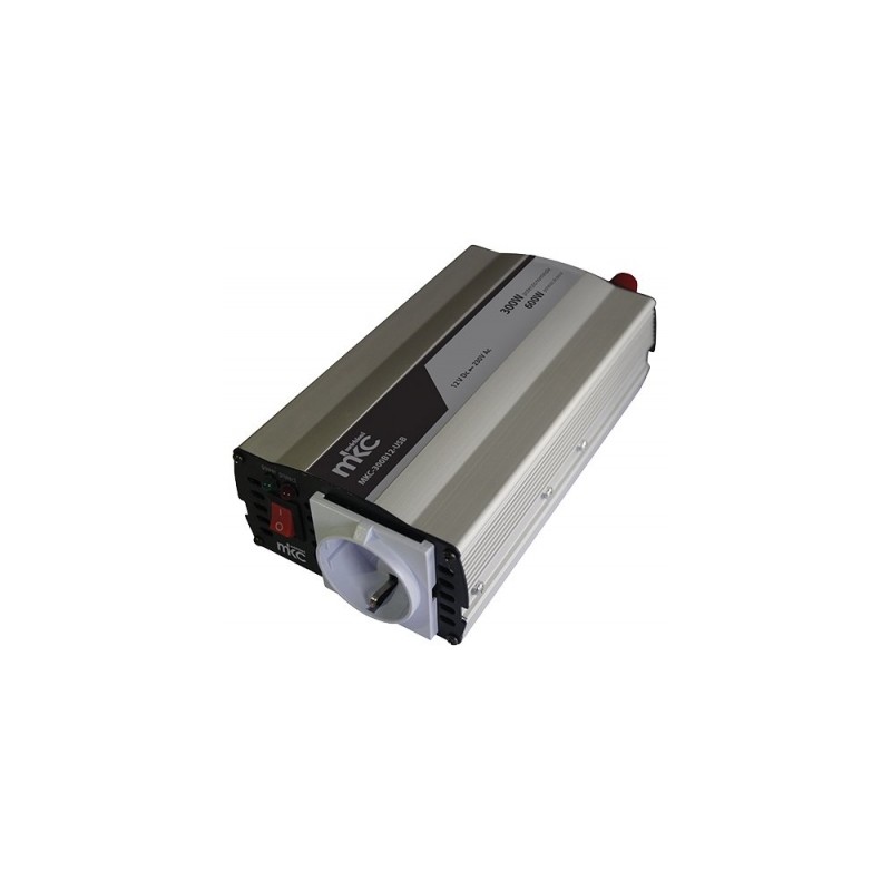 INVERTER 12DC 230VCA 300W SOFTSTART ONDA SINUSOIDALE MODIFICATA MKC POWER MKC-300B12-USB