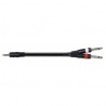 CAVO JACK3,5M-2X JACK6,3M 1,5M SJJJ-15BK