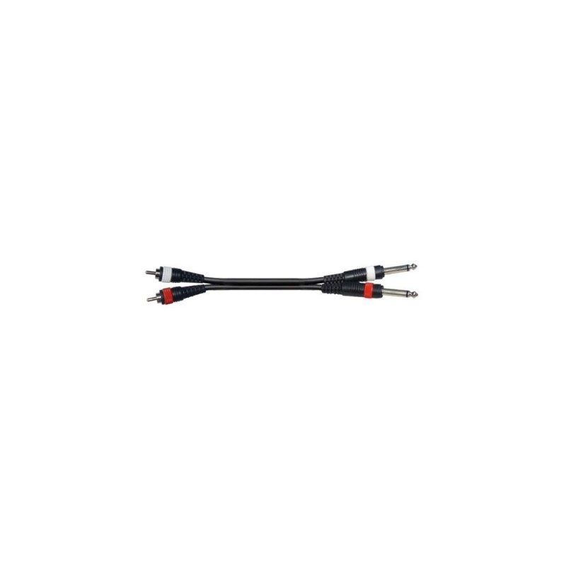 CAVO 2X RCA M-2X JACK6,3M 1,5M JJRR-15BK